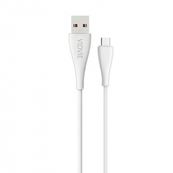 Kabel USB TYP C 0.3m biały VIDVIE CB440 2.4A